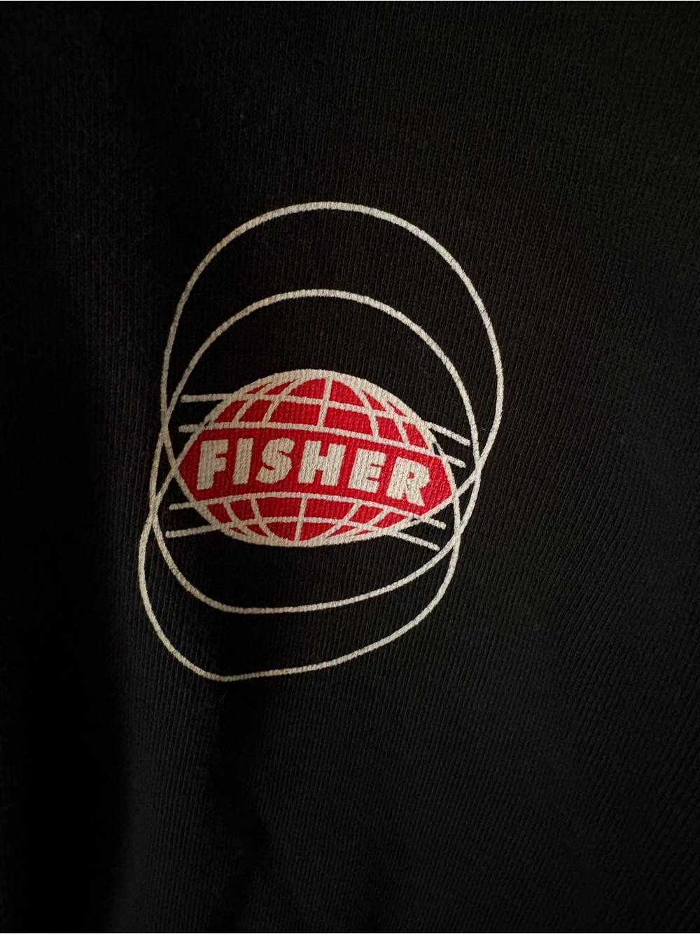 Official FISHER DJ Merch Hoodie XL Black Pullover Festival Rave Sweatshirt - Picture 3 of 9